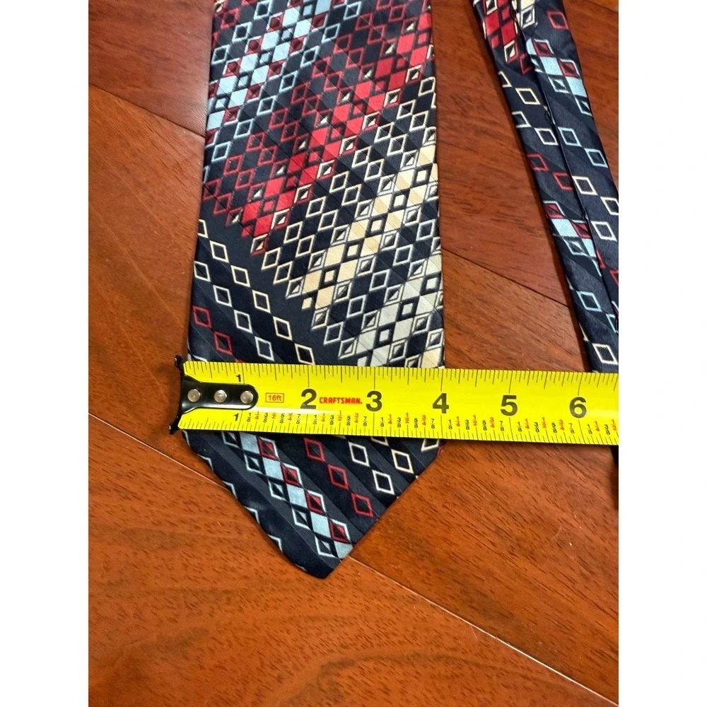 Vintage Courchevel Silk Foulard Tie Made in Italy‎ | Multicolor | 54